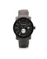 Montegrappa NEROUNO watch for men black , Brown leather