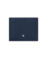 Montblanc Sartorial Blue Leather Wallet 6cc 