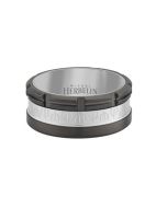 Michel Herbelin Ring For Men , Silver / Gun Size 64