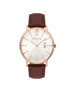 Police Virtue Watch for men , Brown