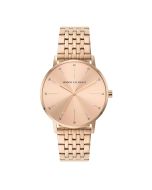 Armani Exchange Quartz Rose Gold Dial Women Watch
