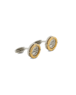 Police BOLT cufflink for men steel gold , Silver  