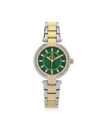 DICI Milano Luna watch for women stainless steel gold , Green