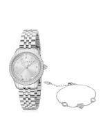Just Cavalli Valentine Watch With Bracelet - Silver