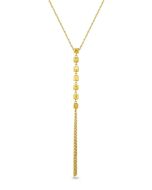 Police Cubet Necklace For Women Yellow Gold Plated