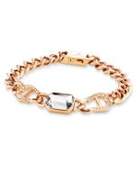 Aigner logo ladies medium bracelet rose gold 