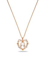 Aigner Heart ladies long necklace rose gold 