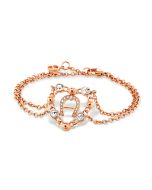 Aigner Heart ladies bracelet steel rose gold 
