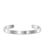Aigner A Logo bangle for ladies silver with crystal