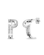 Aigner A Logo earring for ladies silver with crystal 