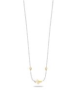 Aigner ladies short necklace silver , gold size 450+50MM