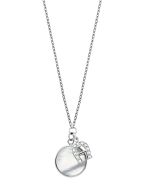 Aigner women short necklace with Pearl steel silver