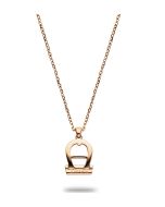 Aigner Women's Short Necklace Stainless Steel Rose Gold