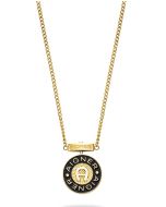 Aigner Women's Short Necklace with Logo Steel Gold