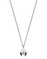 Aigner short necklace , Pendant for ladies steel silver - crystal 