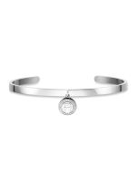 Aigner A .Logo ladies bangle stainless steel silver