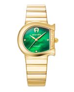 Aigner MATERA ladies diamond watch steel gold , Green