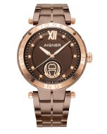 Aigner Vigevano men watch steel brown 