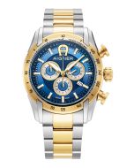 Aigner BENEVENTO men watch steel gold with blue