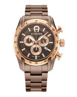 Aigner Benevento men watch steel brown , Rose gold