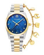 Aigner SCAFATI ladies watch steel gold , Blue