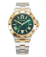 Aigner Trieste 2 men watch steel gold , Green