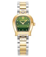 Aigner ANCONA ladies watch steel gold , Green 