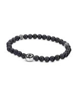 Aigner ELSO bracelet for men with blue and black beads