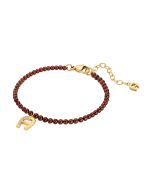 Aigner IDALIA bracelet for women gold with brown beads