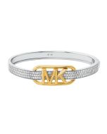 Michael Kors ladies bangle steel silver , Gold with crystal
