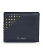 Cerruti 1881 wallet for men 6cc with blue natural leather