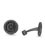 Cerruti 1881 D.OCTA cufflink for men gun metal 