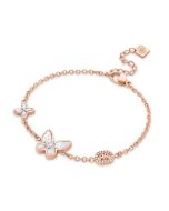 Cerruti 1881 MARIPOSA ladies bracelet steel rose gold with crystal