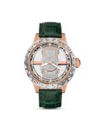 Saint Honore Luxury Watch with Green Leather Strap