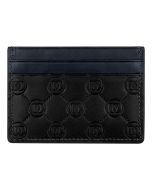 DICI Milano leather card holder for men 4cc black , Blue