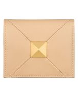 DICI Milano leather card holder for women 4cc Cream