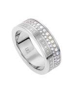 DICI Milano ring for women steel silver with MOP size 7