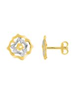 Fontenay Paris Gold plated earrings with zirconia - DSW370Z