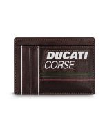 Ducati STILE card holder 2cc with brown leather