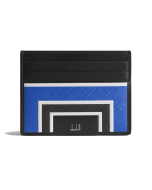 Dunhill Archive Deco Card Case Black / Blue leather 