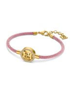 Escada Isabella Gold Plated Pink Cord Ladies Bracelet