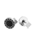 Guy Laroche ALAIN cufflink for men steel silver , Black 