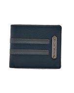 Police Horipip wallet for men 6cc leather blue , Grey 