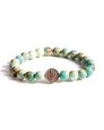 Zyan VARASITE Stone Bracelet with Silver Accents