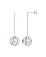 Fontenay Paris Rhodium-plated earrings - FIWA169GZ