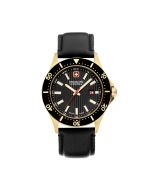 Swiss Military Flagship Watch For Men Black , Gold