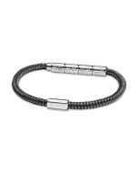 Guy Laroche Pierre bracelet for men black leather