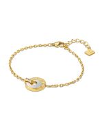 Guy Laroche CORALIE ladies bracelet steel gold with MOP