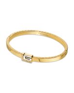 Guy Laroche AUDREY bangle for women steel gold with silver logo