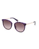 Guess Sunglasses Round For Women Purple , Gold